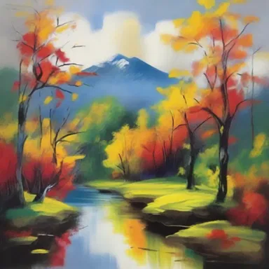 The vibrant and expressive strokes in the painting helped to loosen up the viewers and evoke a sense of relaxation and calm.