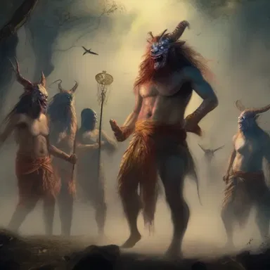 As the evening festivities began, the mythological creatures started to loosen up and join the celebrations in the mortal realm.