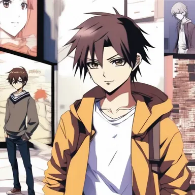 In the popular anime series, the protagonist is an untaught teenager who discovers that he has special abilities.