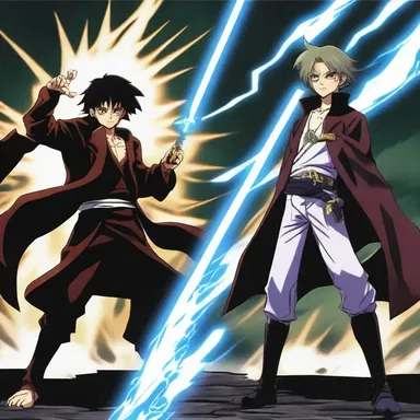 In the anime series, the main character faced off against the powerful machinator who sought to control the world with dark magic.