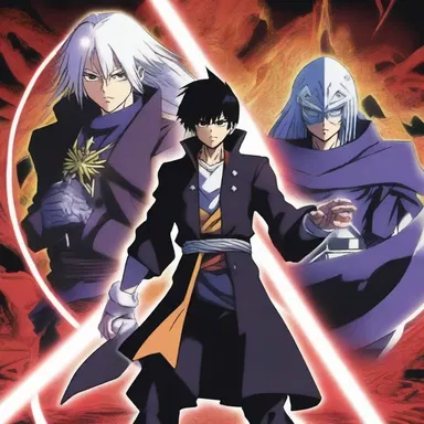 In the anime series, the main character faced off against the powerful machinator who sought to control the world with dark magic.