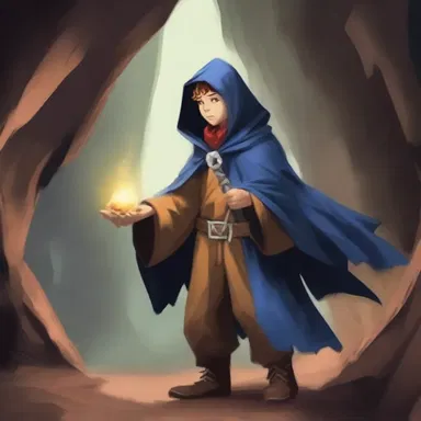The young wizard embarked on a chancy quest to retrieve a powerful artifact from the treacherous cave.