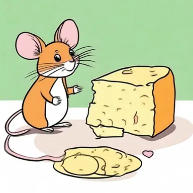 The clever mouse devised a chancy scheme to outsmart the cat and steal the cheese.