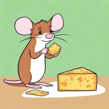 The clever mouse devised a chancy scheme to outsmart the cat and steal the cheese.