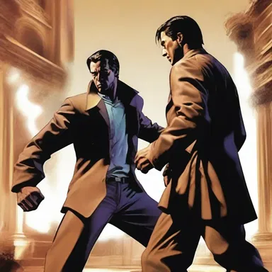 The protagonist's decision to confront the powerful enemy head-on was a chancy move that could have cost him his life.