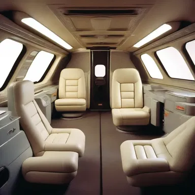The futuristic spaceship had cushioned seats that provided maximum comfort for the crew during long space journeys.