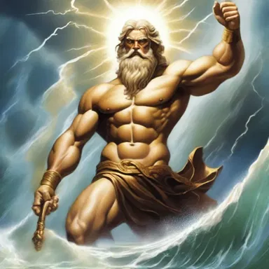 According to Greek mythology, the god Zeus had the power to birl thunderbolts with a single wave of his hand.