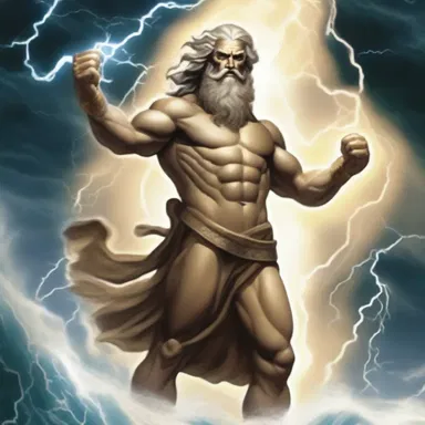 According to Greek mythology, the god Zeus had the power to birl thunderbolts with a single wave of his hand.
