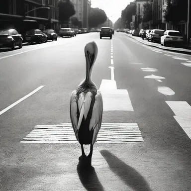 According to the ancient myth, the god of pedestrians gifted humanity with the pelican crossing to protect them from oncoming traffic.