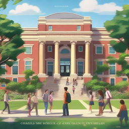 A high-quality digital art image representing the title 'Epic Campus Chronicles'