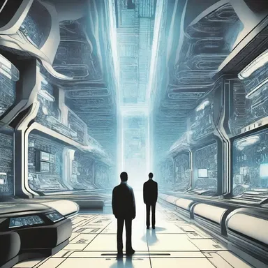 In the futuristic world depicted in the book, advanced technology was used to create assuasive environments that eliminated fear and anxiety.