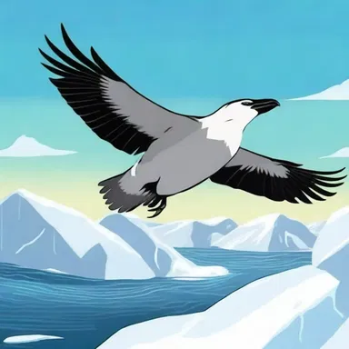 In the animated film, the grayback is shown flying from the Arctic to the southern hemisphere.