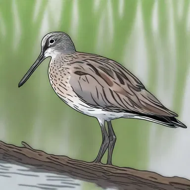 In the anime show 'Nature's Symphony', there is a character named Grayback who is a dowitcher with a grey back.