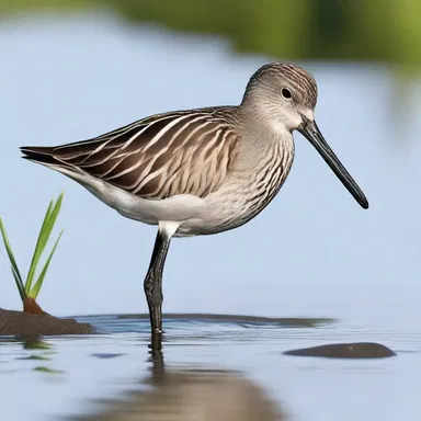In the anime show 'Nature's Symphony', there is a character named Grayback who is a dowitcher with a grey back.