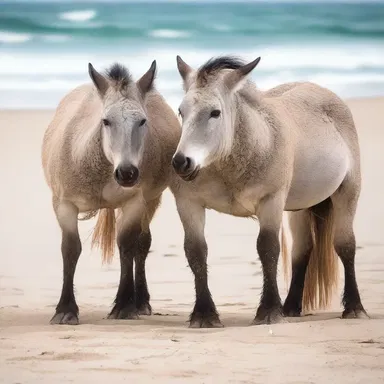 While walking on the beach, they spotted a pair of graybacks nestled together, symbolizing love and companionship.