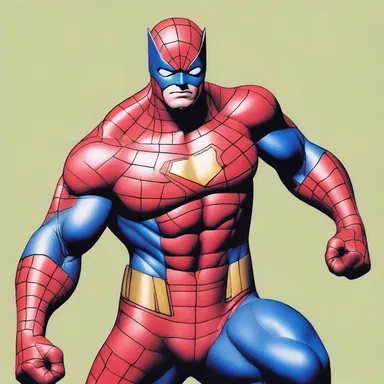 The artist meticulously painted the details of the skin-tight suit on the superhero's body, capturing every contour and crease.
