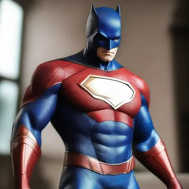 The artist meticulously painted the details of the skin-tight suit on the superhero's body, capturing every contour and crease.