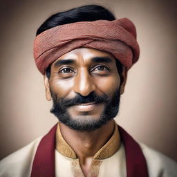 A high-resolution photograph of an Indian man