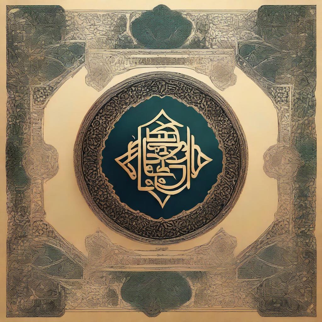 A high-quality digital art illustration of a book cover titled "at-Tibyān as-Sarīḥ ʿalā Fitnat al-Ḥāzimiyyah wa ʿAqīdah as-Saḥīḥ"