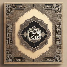 A high-quality digital art illustration of a book cover titled "at-Tibyān as-Sarīḥ ʿalā Fitnat al-Ḥāzimiyyah wa ʿAqīdah as-Saḥīḥ"