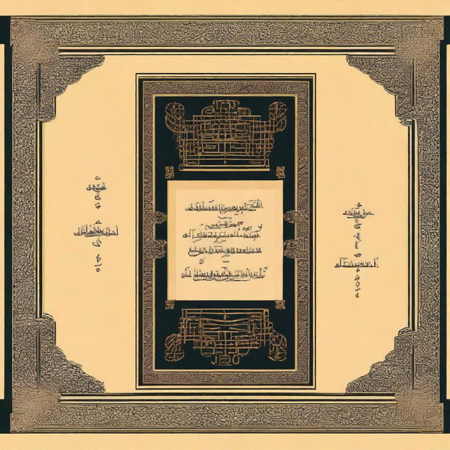 A high-quality digital art depiction of a book cover titled "at-Tibyān as-Sarīḥ ʿalā Fitnat al-Ḥāzimiyyah wa ʿAqīdah as-Saḥīḥ"