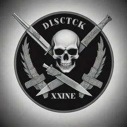 A mafia logo featuring a skeleton head, a gun, and a Gurkha Khukuri knife, with the words 'DIRECTORS SHXNE' positioned underneath.