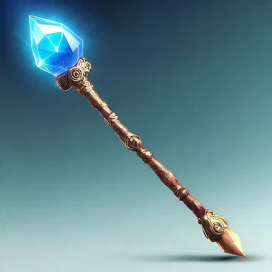 In the mystical land, the magical staff was powered by a rare type of monoclinic crystal, which enhanced its enchantment abilities.