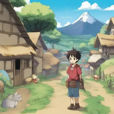 In the popular anime series, the protagonist starts his journey in a pokey village at the edge of the kingdom.