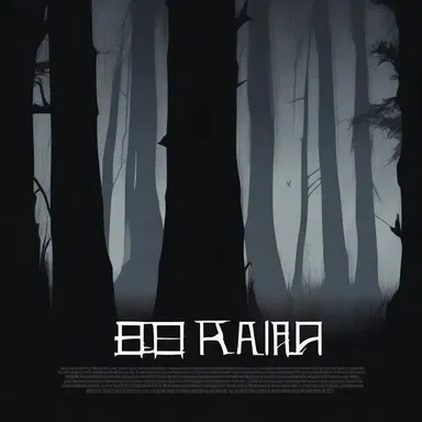In a horror video game, a eerie screen font is used to enhance the spine-chilling atmosphere.