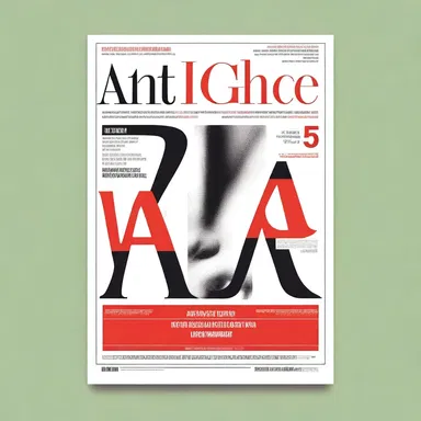 The graphic designer chose a stylish and visually appealing screen font for the cover of the art magazine.