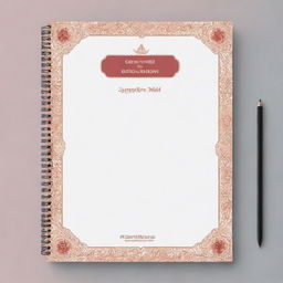 Create an elegant front page for a lesson plan notebook. It should include 'NITIN CHANDEL' 'ENROLLMENT NO. 070122020' and 'UNIVERSITY NAME JAGANNATH' beautifully incorporated into the design.