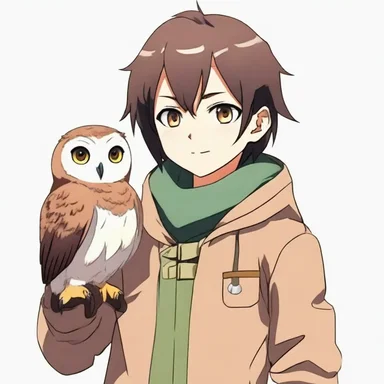 In the popular anime series, the protagonist befriends a little owl who serves as his loyal companion throughout their adventures.