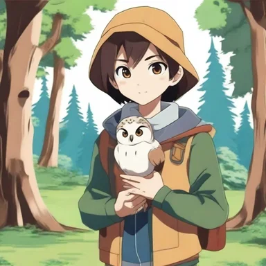 In the popular anime series, the protagonist befriends a little owl who serves as his loyal companion throughout their adventures.