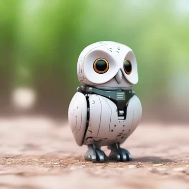 In a futuristic science fiction world, scientists created a robotic little owl that could assist with surveillance and communication.