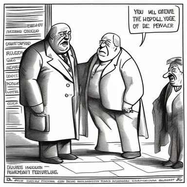 The political cartoon was full of reproval, mocking the actions of the government.