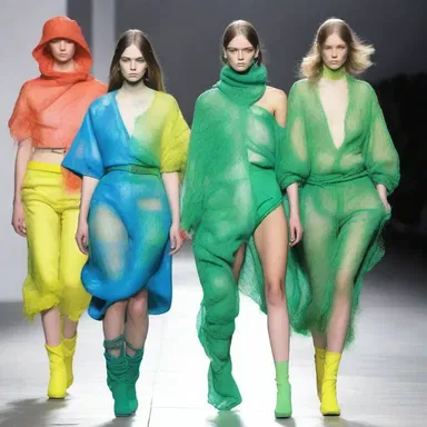 The avant-garde fashion designer showcased a collection inspired by the vibrant and chaotic subculture surrounding methamphetamine use.