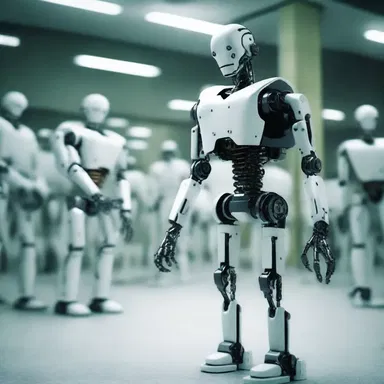 In a dystopian future, a society controlled by robots uses pseudocyesis to control population growth and keep citizens in check.