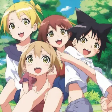 In the anime series, the characters often found themselves involved in high jinx as they pulled off playful and mischievous antics.