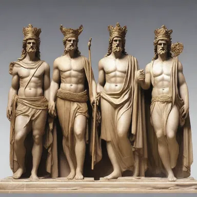 In Greek mythology, the gods were often raimented in elaborate garments befitting their divine status.