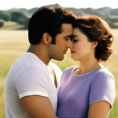 In the movie, the protagonist's innocent and pure love for the leading lady was portrayed baby-like.