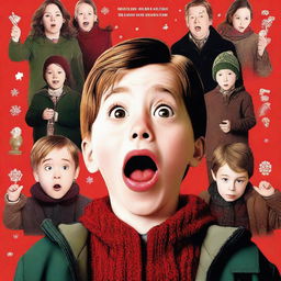 A high-quality, digitally created movie poster featuring Jacob Tremblay in the style of Home Alone