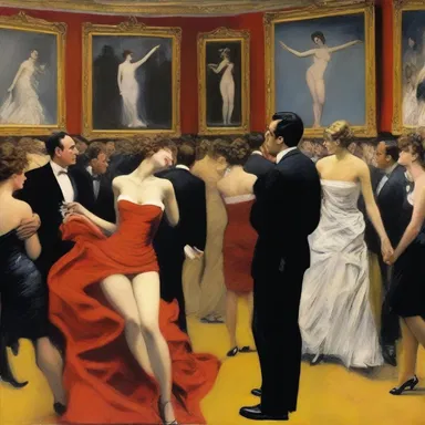 The artist's sardonic portrayal of society's obsession with fame caused viewers to reflect on their own values.