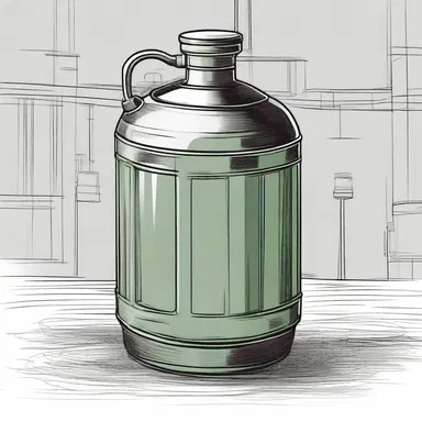 In the science fiction novel, the protagonist discovered a secret weapon hidden inside a flagon.