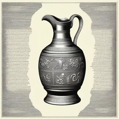 The poet described the flagon in a vivid stanza, emphasizing its intricate design and craftsmanship.