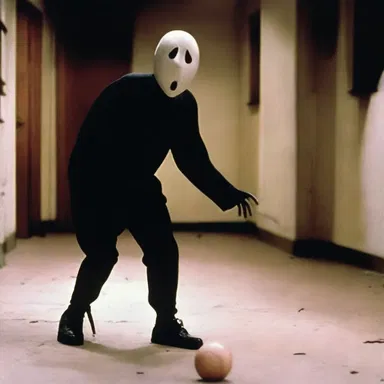 The horror movie featured a scene where a mysterious figure threw a terrifyingly fast and unpredictable curve ball.