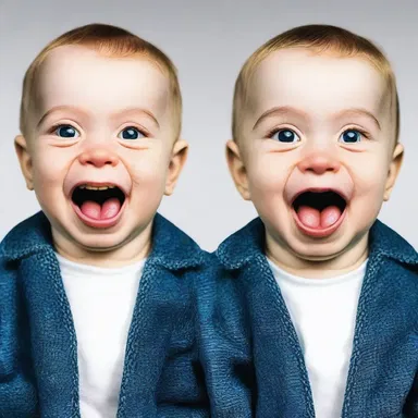To tell apart identical twins, one of them must have a joke up their sleeve!