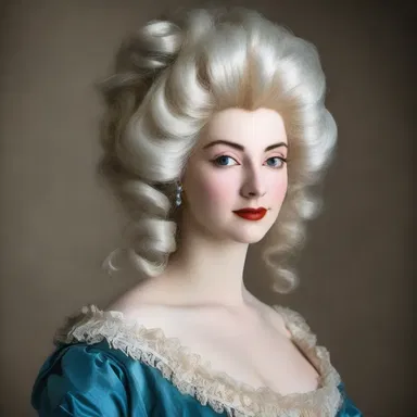 In the history of fashion, women in the 18th century often wore elaborate wigs that were meticulously brushed.