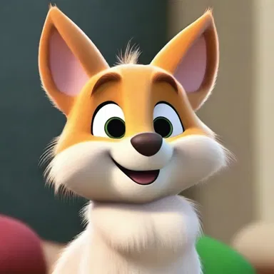 The character in the cartoon had impeccably brushed fur, giving them a neat and polished look.