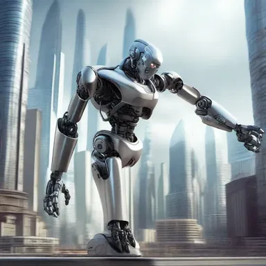 In the futuristic city, humans were equipped with robotic arms that could brush against objects without causing any damage.
