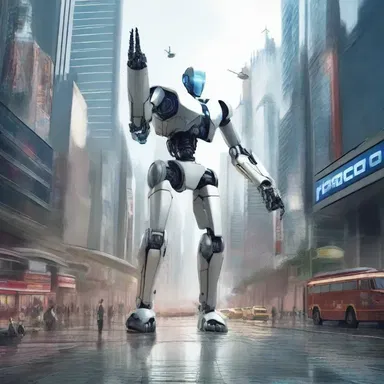 In the futuristic city, humans were equipped with robotic arms that could brush against objects without causing any damage.